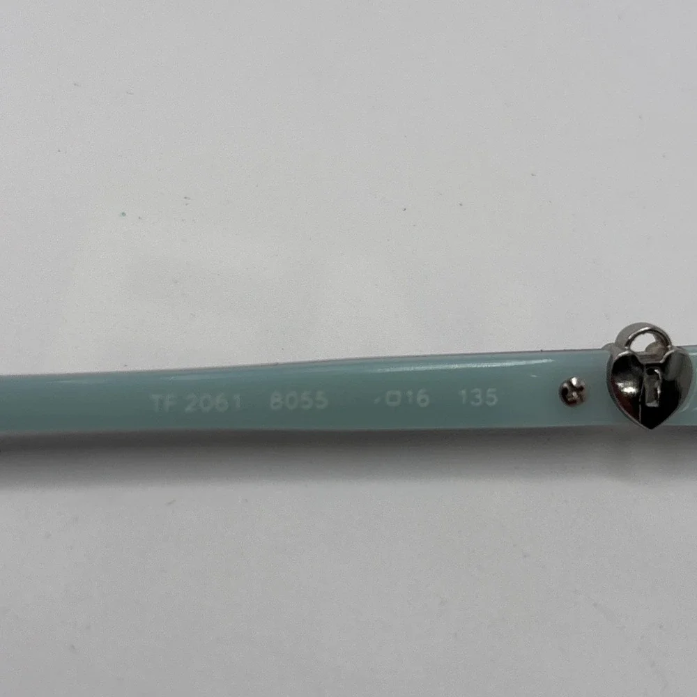 Tiffany & Co TF 2061 8055 Square Black Blue Lock Eyeglasses Frame 52-16-135 #213